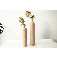 Großes Set Von 2 Einzigartigen Vase Holz Wohndekor Handgemachte Geburtstag, Geschenk Für Sie, Jahrestag Geschenk, Hochzeit Geschnitzte Gif von CrassulaWood