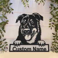 Beauceron Hund Metallschild Kunst, Individuelles Metallschild, Hundenamensschild, Wandbehang Zur Dekoration von CratifyCreations