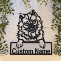 Eurasier Hund Metall Schild Kunst, Benutzerdefinierte Metallschild, Metallwanddekor. Wandbehang Zur Dekoration von CratifyCreations