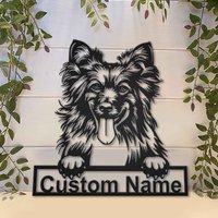 Pembroke Corgis Hund Metallschild Kunst, Custom Welsh Metallschild, Wandbehang Zur Dekoration von CratifyCreations