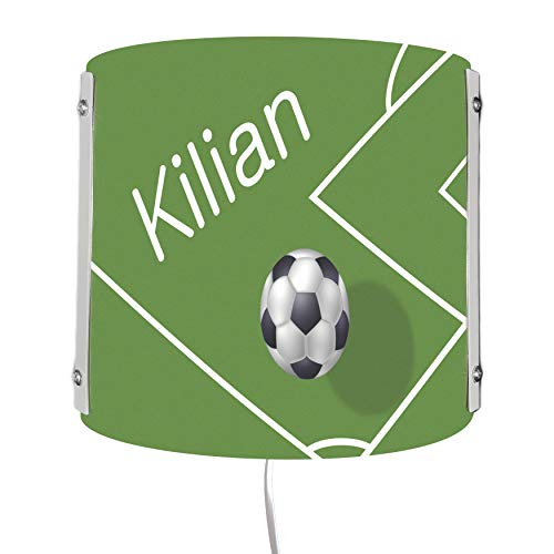 CreaDesign WA-1019, Fußball, Kinderzimmer Wandlampe personalisiert mit Namen, Nachtlicht/Schlummerlicht für Steckdose, E14, 22 x 22,5 x 8,5 cm CreaDesign WA-1019, Fußball, Kinderzimmer Wandlampe personalisiert mit Namen, Nachtlicht/Schlummerlicht für Steckdose, E14, 22 x 22,5 x 8,5 cm von CreaDesign