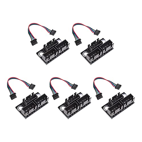 Create idea 5 x Dual Z Schrittmotoren Parallelmodule mit 100 mm Kabel für 3D-Drucker Teile Zubehör von Create idea