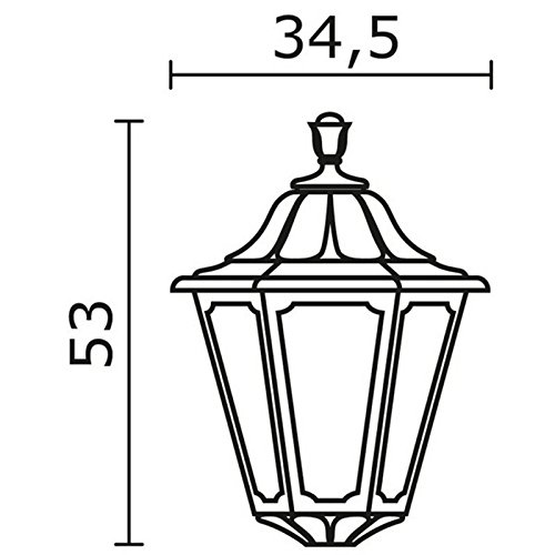 cristher Indura Big 6 Standleuchte Indura big-6 1 L E27 schwarz von Cristher