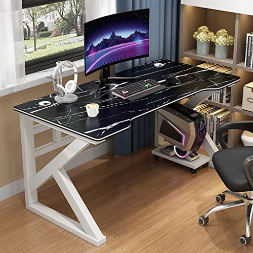 Gaming-Schreibtisch, I Shaped The Desk, Stabiler Home-Office-PC-Laptop-Arbeitsplatz, Gaming-Computertisch, Arbeitstisch, Arbeitsstation, PC-Schreibtisch für das Home-Office mit CPU-Ständer, von CuNtoHHH