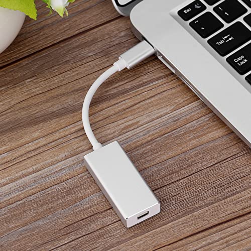 auf-DisplayPort-Adapter, 4K-HD-Übertragung, USB 3.1 Typ C, 10 Gbit/s Datenübertragung, für Neues (Silber) von Cuifati