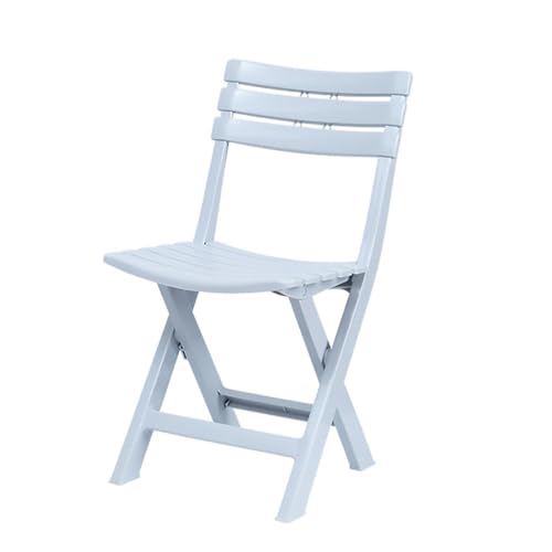 DANBOOL 4er-Pack weiße Klappstühle, Gartenstühle aus Kunststoff, Klappstühle für den Innen- und Außenbereich, Klappstühle aus Kunststoff, tragbare klappbare Esszimmerstühle von DANBOOL