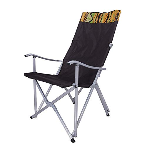 DANBOOL Arbeitsstühle, tragbarer Camping-Quad-Stuhl, robuster Traveller, ergonomischer Klappstuhl mit hoher Rückenlehne und Tasche, unterstützt 120 kg von DANBOOL