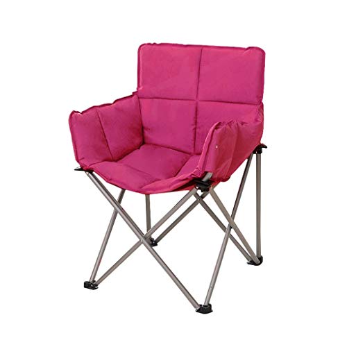 DANBOOL Stuhl Moon Chair-Klappstuhl Freizeit Outdoor Camping Stuhl Ohne Getränkehalter Stahlrahmen Klappbar Gepolstert Tragbar von DANBOOL