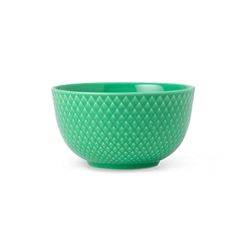 Lyngby Porcelæn Schale Ø11 cm Rhombe Color Mix & Match aus Porzellan, grün von DANMARK LYNGBY