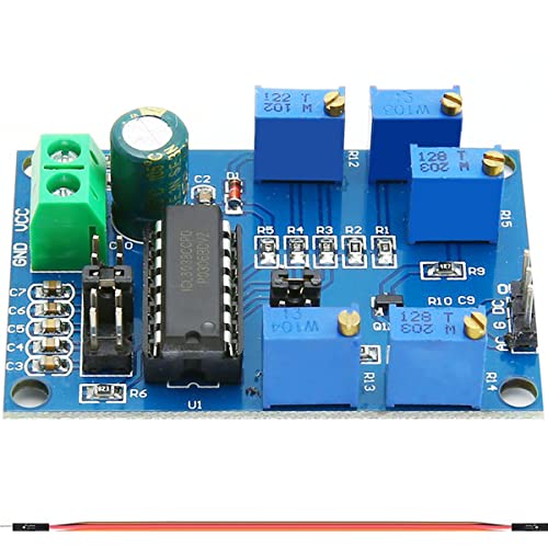 DAOKAI ICL8038 Signalgenerator-Modul 10Hz-450KHz Mittel-Niederfrequenz-Signalquelle DC12-15V Funktion Signal Generator Sine/Triangle/Square Output mit Dupont-Kabel von DAOKAI