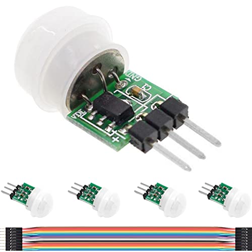 DAOKAI PIR Human Sensor Modul 5STÜCKE AM312 DC 2.7-12 V Mini-Pyroelectric IR Sensor Body Manual Motion IR Detector Modul mit Dupont-Kabel von DAOKAI