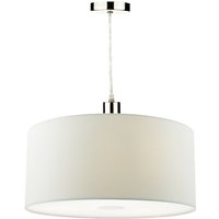 Dar ronda - Zylindrische 40cm Easyfit Pendelleuchte Porzellan Weiß von DAR LIGHTING