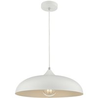 Dar kaelan - Dome Single Pendelleuchte Weiß, 1x E27 von DAR LIGHTING