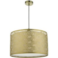 Dar tino - Zylindrische Easy Fit Pendelleuchte Shade Gold von DAR LIGHTING