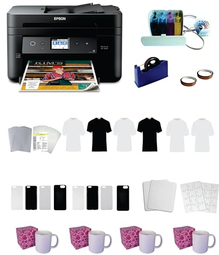 DAVACE Professioneller Sublimationsdrucker CISS Blank Materials Combo Kit von DAVACE