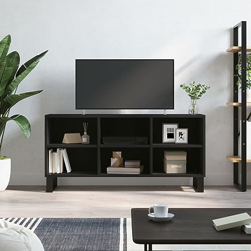 DCRAF Furniture Home Tools TV-Schrank, Schwarz, 103,5 x 30 x 50 cm, Holzwerkstoff von DCRAF