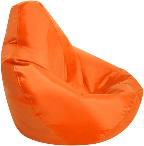 DECORN Lazy Bean Bag Chair Sofabezug (ohne Füllstoff) Stofftier-Aufbewahrungs-Sitzsackbezug Haustiere Hunde/Katzen Lazy Beds Waschbarer Sitzsackbezug aus Oxford-Stoff,Orange-Small von DECORN