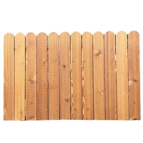 Garten-Holzzaun Gartenumrandung aus Holz Randeinfassung für Den Außenbereich, für Gärten, Rasen, Balkone, Höfe, Pflanzzäune, 35 Fuß (L),A-31.5" H von DECORN