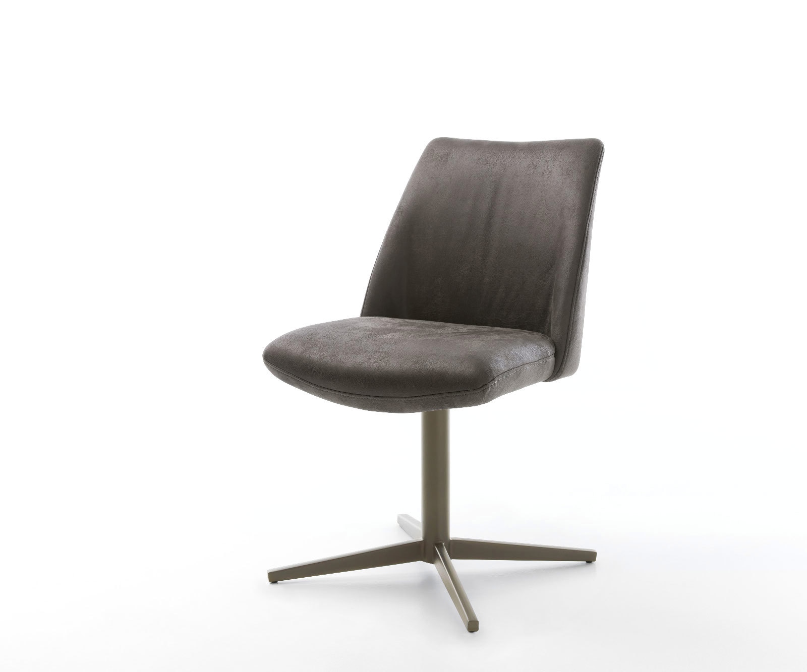 Drehstuhl Elso-Flex Mikrofaser Anthrazit Vintage Fußkreuz Effektfinish Titan 360° drehbar Taschenfederkern Drehstuhl Elso-Flex Mikrofaser Anthrazit Vintage Fußkreuz Effektfinish Titan 360° drehbar Taschenfederkern von DELIFE