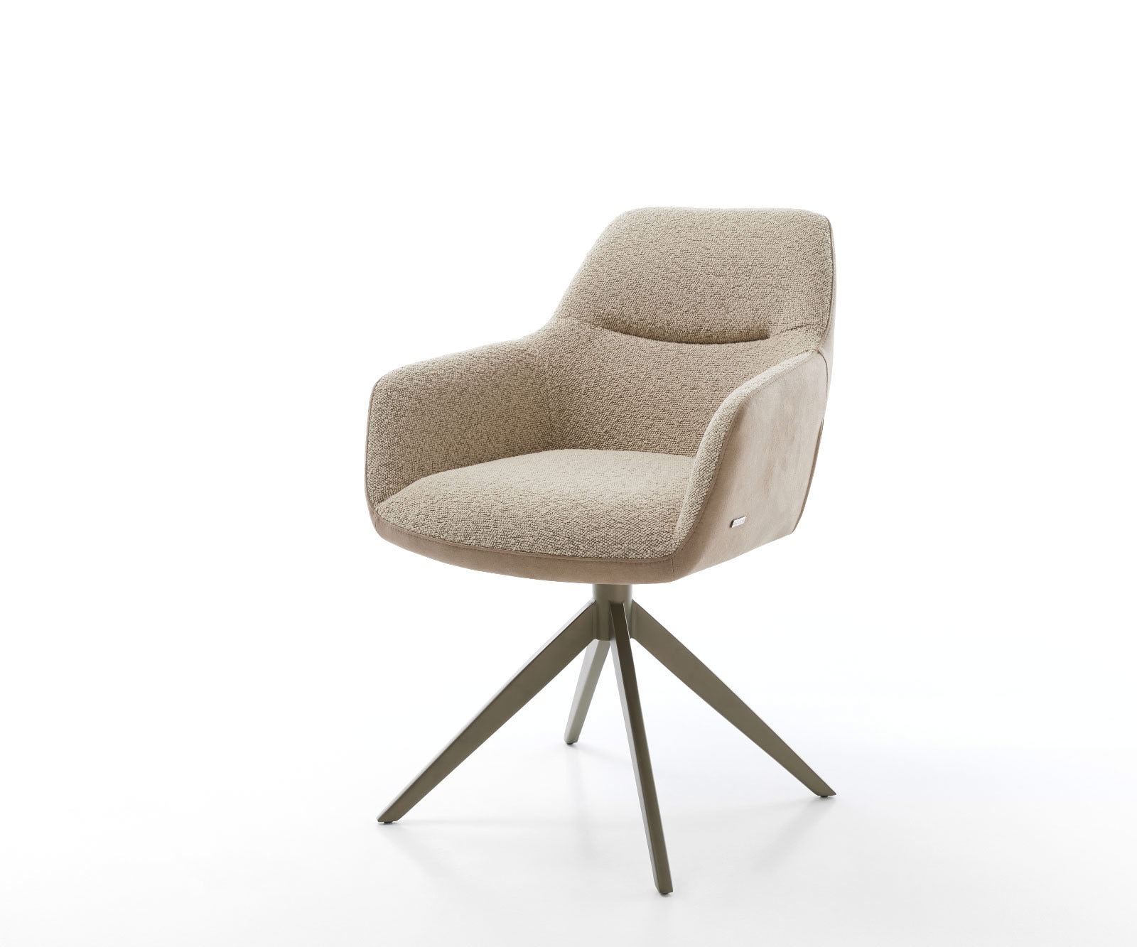 Drehstuhl Pejo-Flex Materialmix Schlamm Kreuzgestell breit Effektfinish Titan 360° drehbar Wippfunktion Taschenfederkern Drehstuhl Pejo-Flex Materialmix Schlamm Kreuzgestell breit Effektfinish Titan 360° drehbar Wippfunktion Taschenfederkern von DELIFE