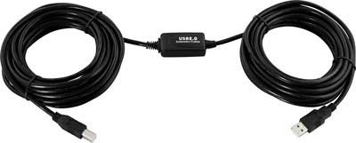 Deltaco USB-EX10MB USB-Kabel 10 m USB A USB B schwarz – USB-Kabel (10 m, USB A, USB B, 2.0, Stecker/Stecker, schwarz) von DELTACO