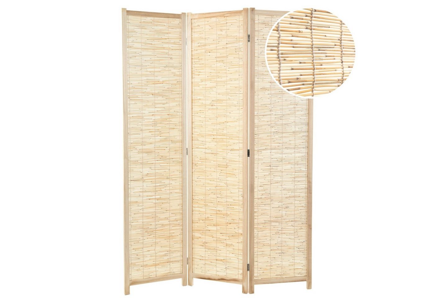 DESIGN DELIGHTS Paravent RAUMTEILER "PLAYA", Schilfrohr, 170x120 cm, Natur Paravent, Farbe: von DESIGN DELIGHTS