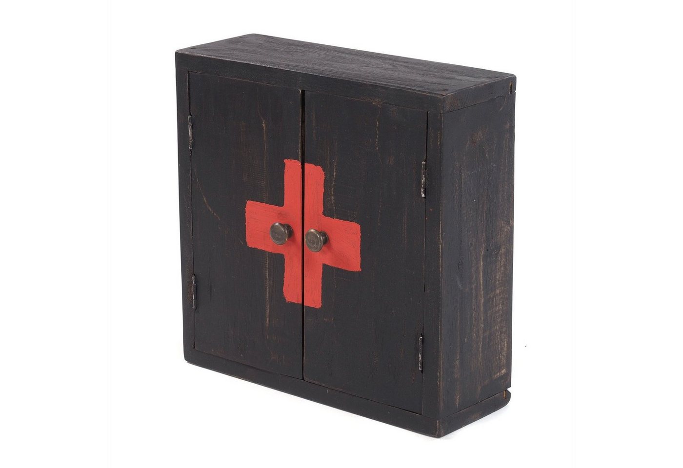 DESIGN DELIGHTS Wandregal MEDIZINSCHRANK "MEDIC", 35x35x13 cm, Mahagoni, Wandschrank, Farbe: von DESIGN DELIGHTS