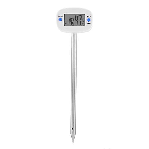 DEWIN Bodenhygrometer, Bodenfeuchtemessgerät Digitales Bodenhygrometer Feuchtemessgerät Temperaturfeuchtemessgerät mit Sonde von DEWIN