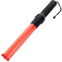 Dewin - LED-Signalstab-Taschenlampe, 41 cm, 3 Modi, Rotlichtstäbe, Sicherheitssignalstab, taktische Taschenlampe von DEWIN