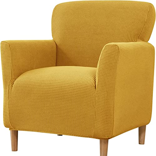 DEZYPZAM Sofahusse Sofa Abdeckung Hussen Wannensesselhussen | Accent Stuhlhussen Mit Armlehnen | Lounge Tub Sessel Stuhl Schonbezug, Sofa Überwürfe Sofabezug (Gelb) von DEZYPZAM