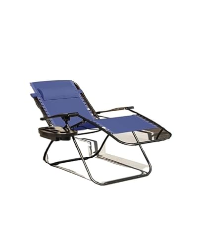 DFJOENVLDKHFE Faltbare Sonnenliege, Freizeitstuhl for Outdoor-Patio-Gartencamping, tragbarer Sonnenstuhl (Color : Blue) von DFJOENVLDKHFE