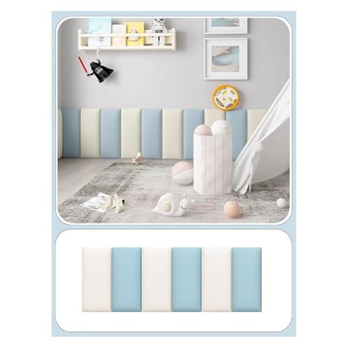 3D Ziegel Tapete Selbstklebend Wandpaneele 3D-Antikollisions-Wandpolster For Kinder, Selbstklebende Softbag-Wandpaneele, Wasserdichte Wandaufkleber For Schlafzimmer/Wohnzimmer/Küche/Fernsehwand(Off wh von DGAMHF