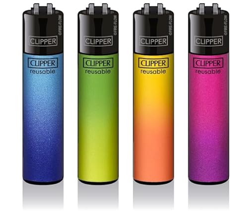 Clipper® Feuerzeug - Neue Motive 2023 + Crystal Balls (Metallic Gradient #4) von DHOBIA