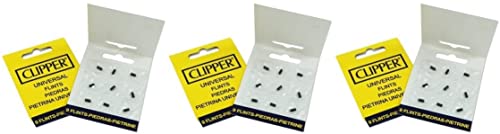 Clipper® Feuerzeug Zubehör Feuerstein Flintsystem (3x9 Feuerstein) von DHOBIA