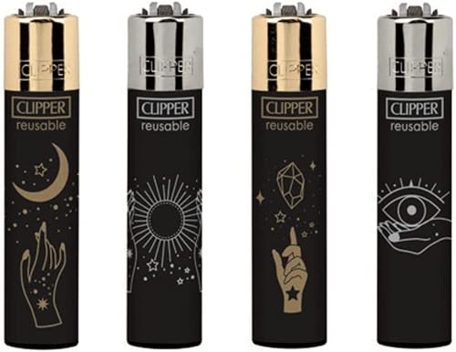Clipper Classic Large Original Feuerzeug Feuerzeuge New Sommer Summer 2022 Inkl. Gratis Dhobia Clipper (Fortuna Hands) von DHOBIA