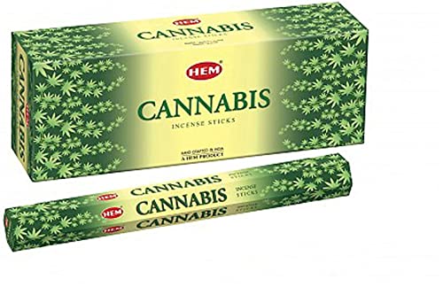 Hem Cannabis Räucherstäbchen 6x20 Stäbchen + DHOBIA® Crystall Balls von DHOBIA