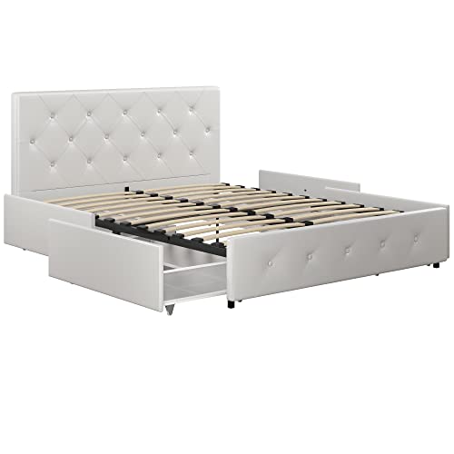 DHP 4292129 Bett, Wood, White, Double von DHP