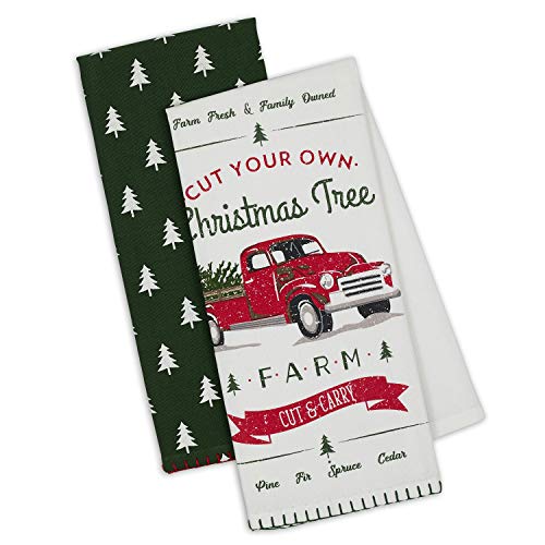 Design Imports DII Holiday Christmas Geschirrtuch Christmas Truck Dishtowels Set of 2 von DII