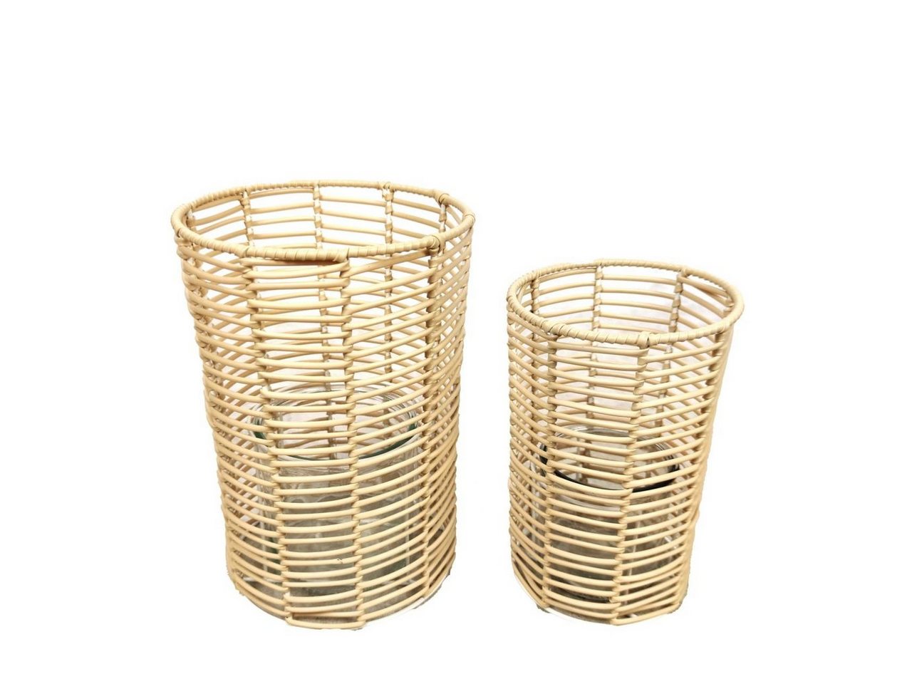 DIJK Dekofigur Dijk Rattan Laterne weiß Ø 15 x 23 cm von DIJK