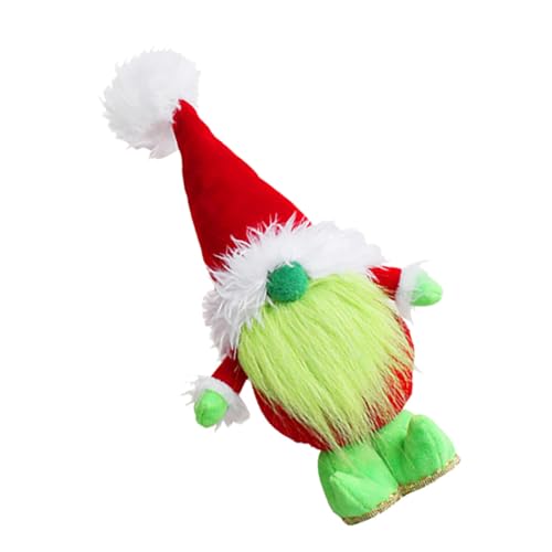 DIKACA 1 STK grüne gesichtslose Puppe praktische Zwergenpuppe Weihnachtsfeier liefert spaß The Pleasure Dekor Spielzeuge langlebige Zwergenpuppe entzückende Wichtelpuppe Weihnachten von DIKACA