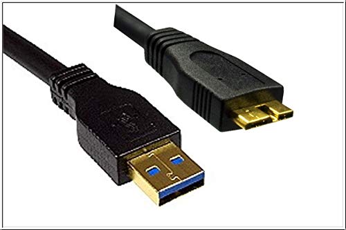 DINIC USB 3.0 Kabel A Stecker auf Micro B Stecker, kurz (0,5m 1 Stück, schwarz) von DINIC