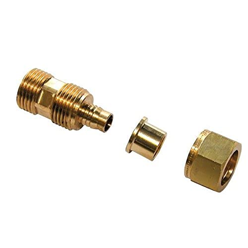 Dipra 931035 Verbindungsstück, fester Stecker, 12/17, goldfarben, 12 mm, 5 Stück von DIPRA