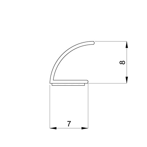 DIWARO® Selbstklebende - Dichtung SK004 | weiß | 5 Meter | geeignet als Fensterdichtung wie auch als Türdichtung. Mit starken und sehr haltbaren Klebeboden. von DIWARO.