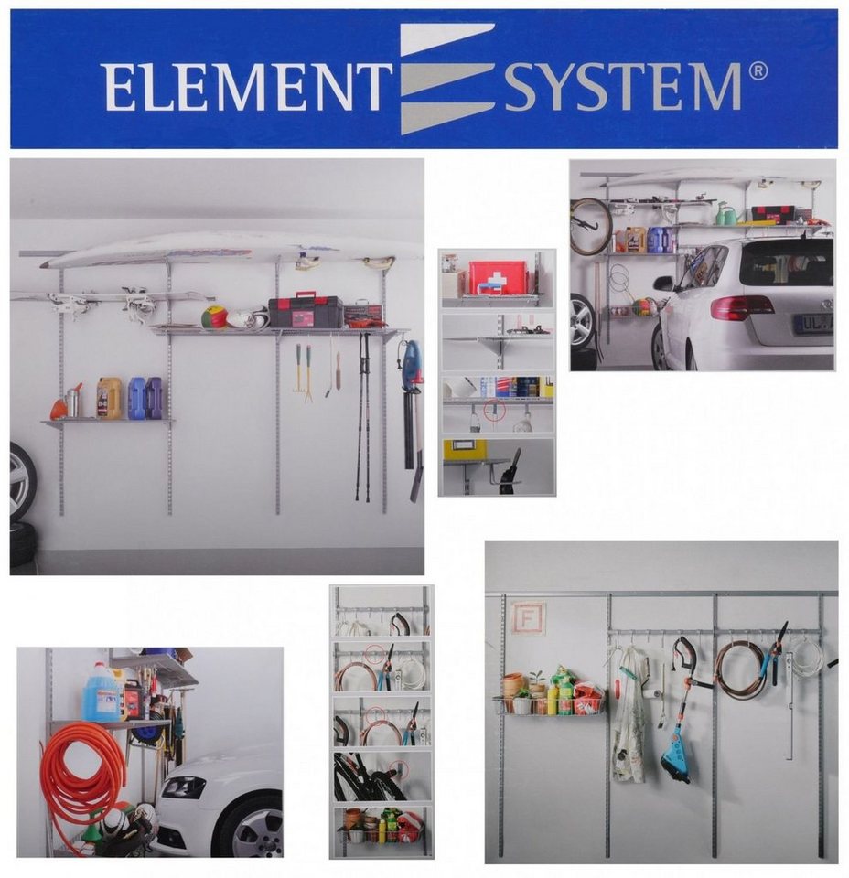 DIY Element System Regal Regalsystem für Garage Modular Plus Basic Kit + Storage Set 1 + Storag von DIY Element System