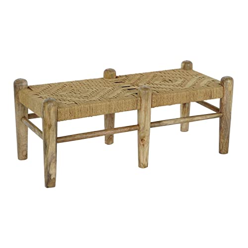 DKD Home Decor Bank, Rattan-Mangoholz, Mehrfarbig, Estándar von DKD Home Decor