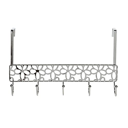 DKD Home Decor Garderobe für Türen, silberfarben, Metall, 32 x 10 x 19 cm von DKD Home Decor