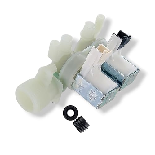 DL-pro Magnetventil zweifach 180° 10,5mm für Indesit C00110333 C00093843 Whirlpool Bauknecht 482000022813 für Waschmaschine von DL-pro