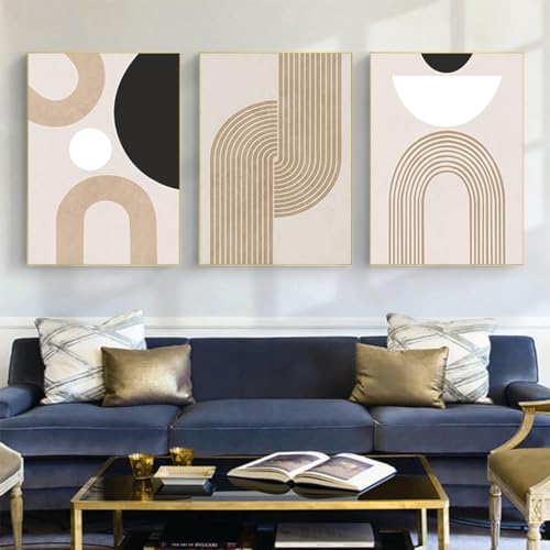 DLKAJFK Abstrakter Kunstplakate Geometrische Wanddekoration,Moderne Minimalistische Leinwandposter Wandkunst - Kein Rahmen (Poster-02,3Pcs-20x30cm) von DLKAJFK