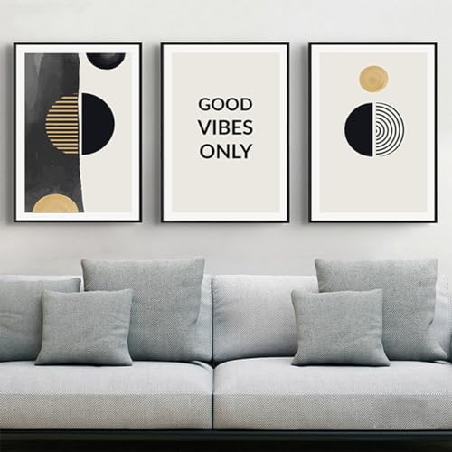 DLKAJFK Abstrakter Kunstplakate Geometrische Wanddekoration,Moderne Minimalistische Leinwandposter Wandkunst - Kein Rahmen (Poster-04,3Pcs-20x30cm) von DLKAJFK