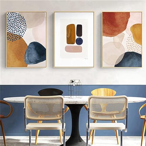 Moderne Aesthetic Pflanze Bilder Boho Deko Bilder,Abstrakt Kunst Wandbilder Bohemian Poster Set,Ohne Rahmen (Poster-04,3Pcs-30x40cm) von DLKAJFK